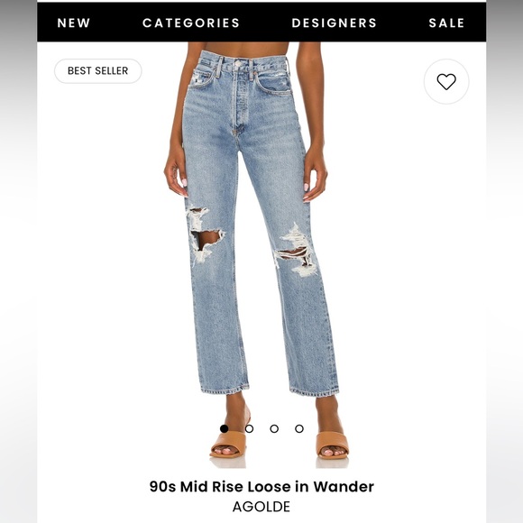 90 mid rise agolde jeans 💙 - Picture 6 of 7